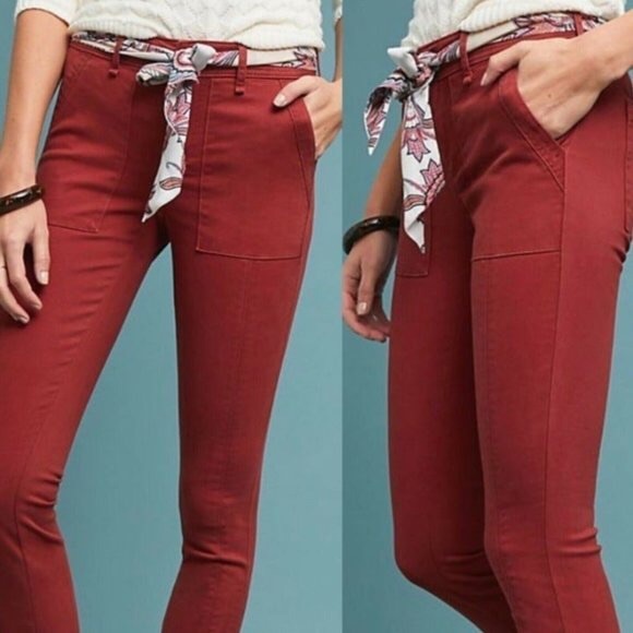 Anthropologie Pants - Anthropologie Chinos with Tie